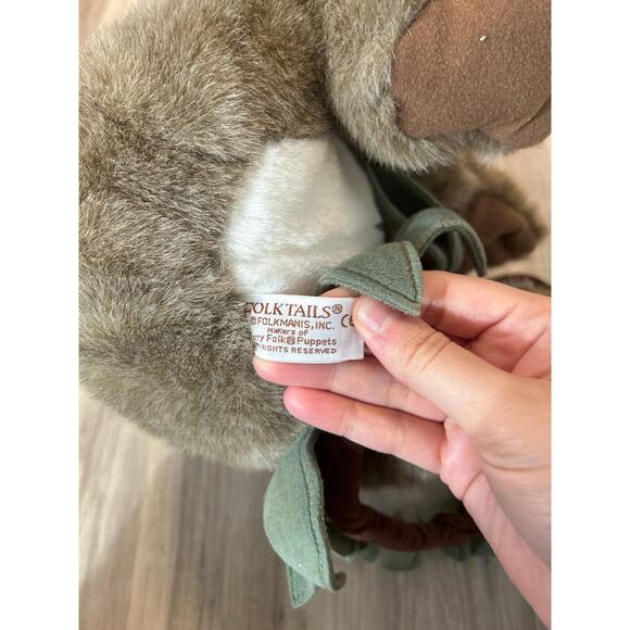 Folkmanis Koala Bear Hand Puppet Plush Folktails Full Body Eucalyptus Vine 14 In - Picture 3 of 6